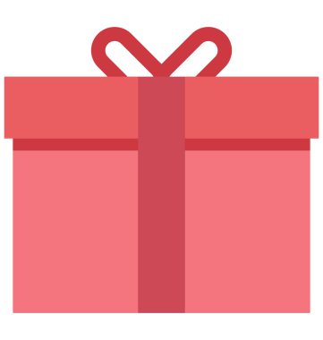 hediye, hediye kutusu, kolayca değiştirilebilir veya düzenlediğiniz izole vektör simgeler 