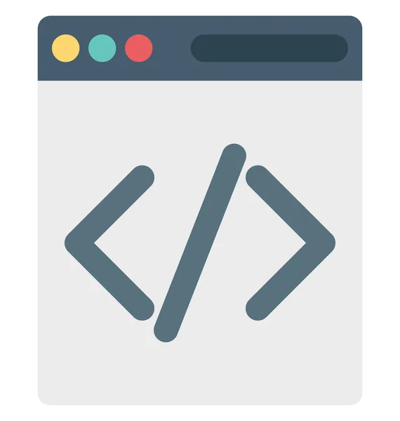 Html Kodning Html Isolerade Vektor Ikoner Som Kan Enkelt Ändras — Stock vektor
