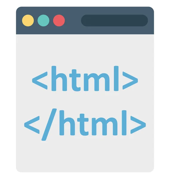 Html Web Iconos Vectores Aislados Que Pueden Modificar Editar Fácilmente — Vector de stock