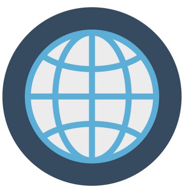 harita, küre, kolayca değiştirilebilir veya düzenlediğiniz izole vektör simgeler 