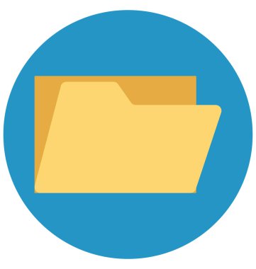 klasör, veri klasörü, kolayca değiştirilebilir veya düzenlediğiniz izole vektör simgeler 