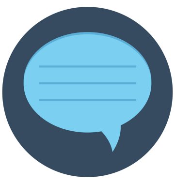 sohbet kabarcık, konuşma balonu, kolayca değiştirilebilir veya düzenlediğiniz izole vektör simgeler 