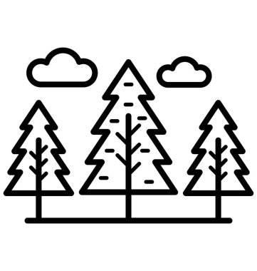 Manzara izole vektör kolayca değiştirilebilir veya Düzenle simgesini