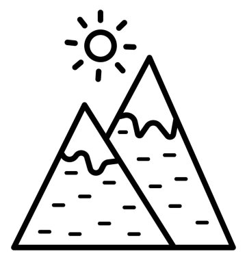 Manzara izole vektör kolayca değiştirilebilir veya Düzenle simgesini