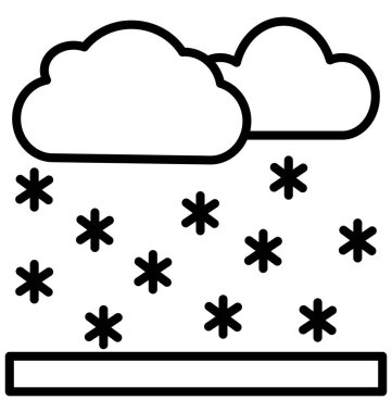 Kar yağışı izole vektör kolayca değiştirilebilir veya Düzenle simgesini