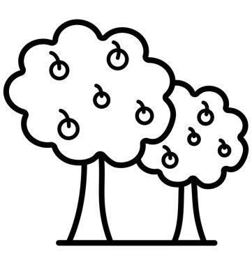 Funda ağaç izole vektör kolayca değiştirilebilir veya Düzenle simgesini