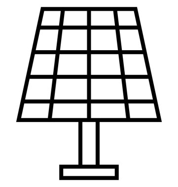 Güneş enerji izole vektör kolayca değiştirilebilir veya Düzenle simgesini