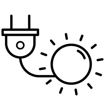 Güneş enerji izole vektör kolayca değiştirilebilir veya Düzenle simgesini