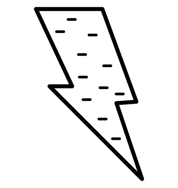 Thunderbolt Isoliertes Vektorsymbol Das Leicht Verändert Oder Bearbeitet Werden Kann — Stockvektor