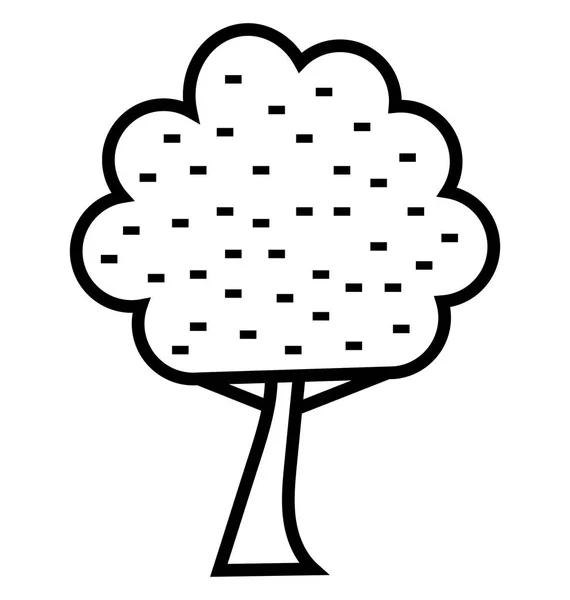 Δρύινο Δέντρο Απομονωμένες Διάνυσμα Εικονίδιο Που Μπορεί Εύκολα Τροποποιηθεί Επεξεργαστείτε — Διανυσματικό Αρχείο