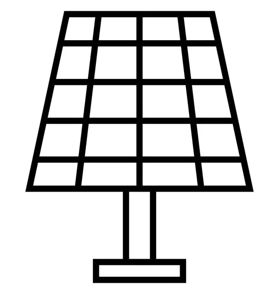 Solarenergie Isolierte Vektor Symbol Das Leicht Geändert Oder Bearbeitet Werden — Stockvektor