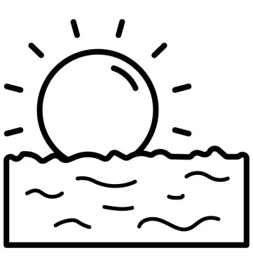 Manzara izole vektör kolayca değiştirilebilir veya Düzenle simgesini