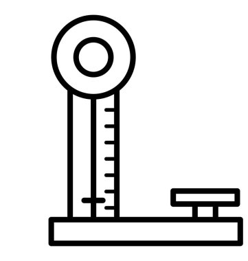 Ölçek izole vektör simge kolayca değiştirilebilir veya düzenlediğiniz tartım