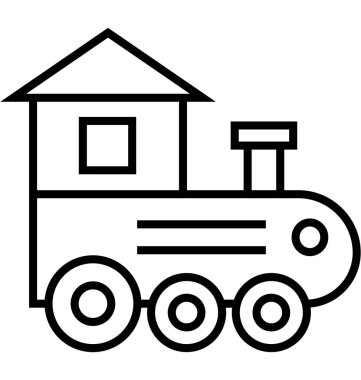 Lokomotif motoru izole vektör kolayca değiştirilebilir veya Düzenle simgesini