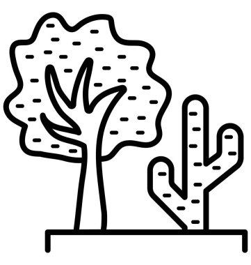 Ağaç izole vektör kolayca değiştirilebilir veya Düzenle simgesini