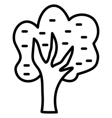 Funda ağaç izole vektör kolayca değiştirilebilir veya Düzenle simgesini