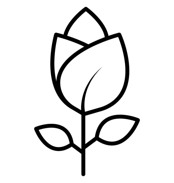 Tulip Icono Vectorial Aislado Que Puede Modificar Editar Fácilmente — Archivo Imágenes Vectoriales