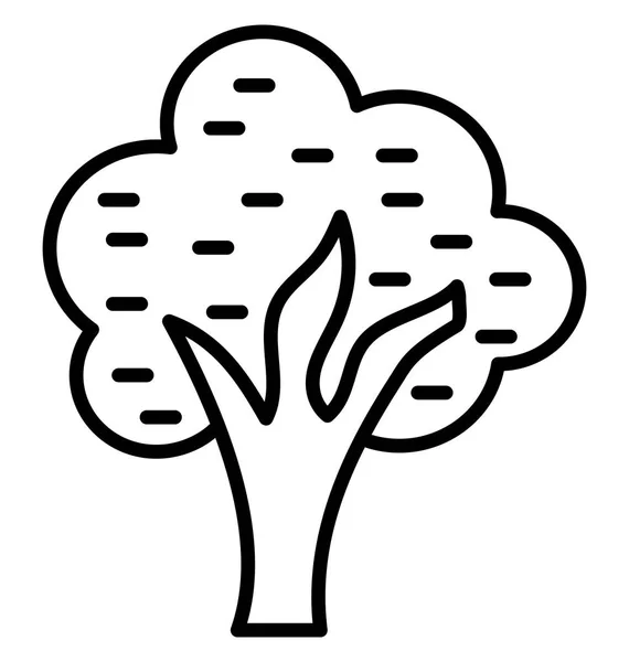 Icono Vector Aislado Árbol Que Puede Modificar Editar Fácilmente — Vector de stock