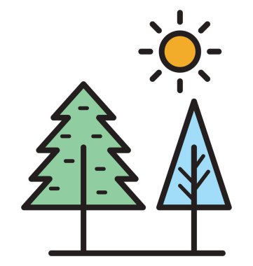 Park izole vektör kolayca değiştirilebilir veya Düzenle simgesini