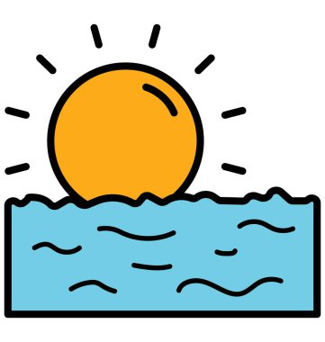 Manzara izole vektör kolayca değiştirilebilir veya Düzenle simgesini