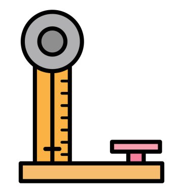 Ölçek izole vektör simge kolayca değiştirilebilir veya düzenlediğiniz tartım