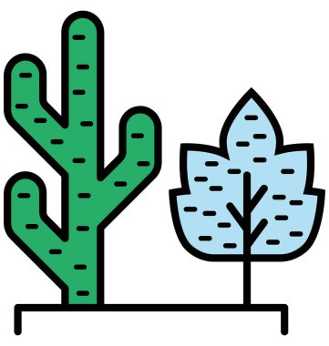 Kaktüs bitki izole vektör kolayca değiştirilebilir veya Düzenle simgesini