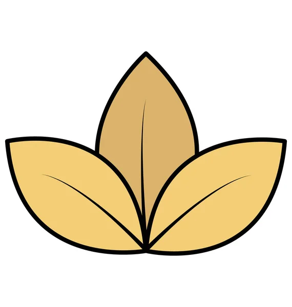 Ikon Vektor Terisolasi Lotus Yang Dapat Dengan Mudah Diubah Atau - Stok Vektor