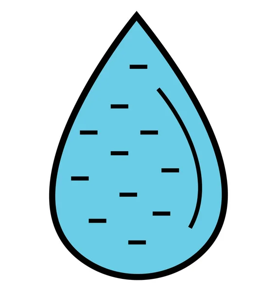 Icône Vectorielle Isolée Par Gouttelettes Qui Peut Être Facilement Modifiée — Image vectorielle