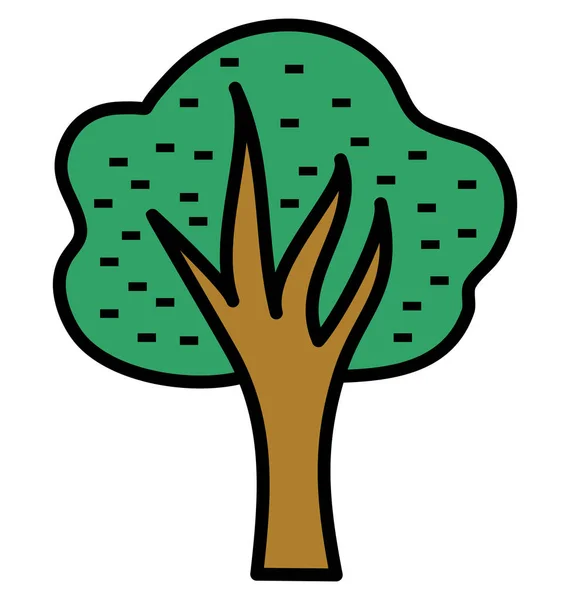 Icono Vector Aislado Árbol Que Puede Modificar Editar Fácilmente — Vector de stock