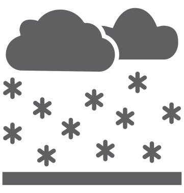 Kar yağışı izole vektör kolayca değiştirilebilir veya Düzenle simgesini