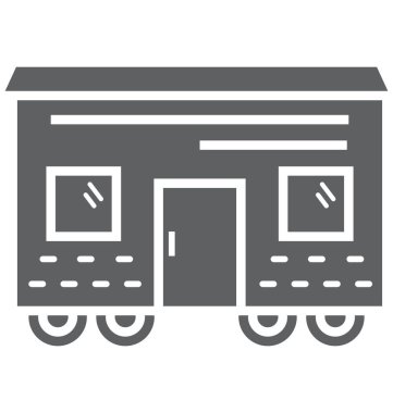 Karavan izole vektör kolayca değiştirilebilir veya Düzenle simgesini