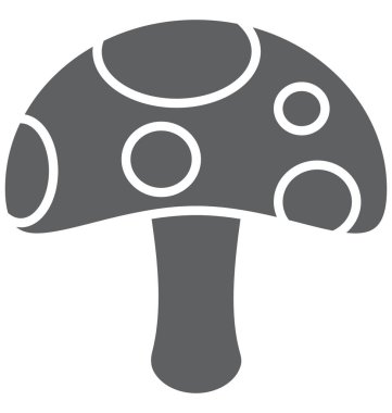 Mantar ağaç, mantar kolayca değiştirilebilir veya düzenlediğiniz izole vektör simgesi