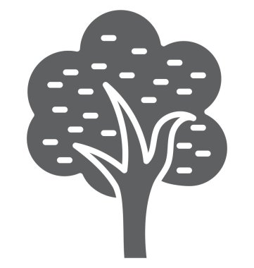 Ağaç izole vektör kolayca değiştirilebilir veya Düzenle simgesini