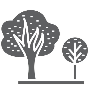 Ağaç izole vektör kolayca değiştirilebilir veya Düzenle simgesini