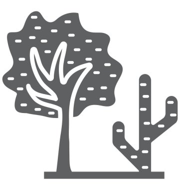 Ağaç izole vektör kolayca değiştirilebilir veya Düzenle simgesini