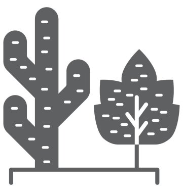 Kaktüs bitki izole vektör kolayca değiştirilebilir veya Düzenle simgesini