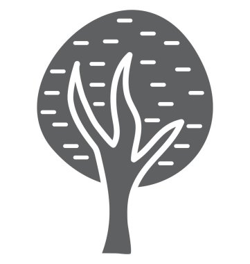 Ağaç izole vektör kolayca değiştirilebilir veya Düzenle simgesini