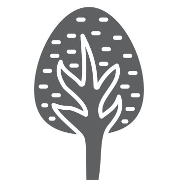 Ağaç izole vektör kolayca değiştirilebilir veya Düzenle simgesini