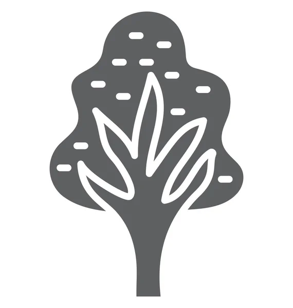 Изолированный Векторный Значок Дерева Который Можно Легко Изменять Редактировать — стоковый вектор