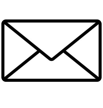 Gelen kutusu hat izole hat izole vektör simgesi olduğunu kolayca değiştirilebilir veya düzenleme