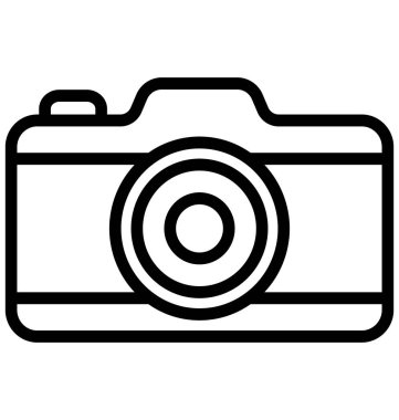Kamera hat izole vektör simgesi olduğunu kolayca değiştirilebilir veya düzenleme