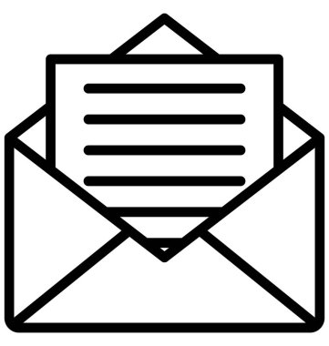 E-posta hat izole vektör simgesi olduğunu kolayca değiştirilebilir veya düzenleme