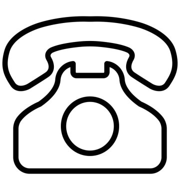 Telefon hattı izole vektör simgesi olduğunu kolayca değiştirilebilir veya düzenleme