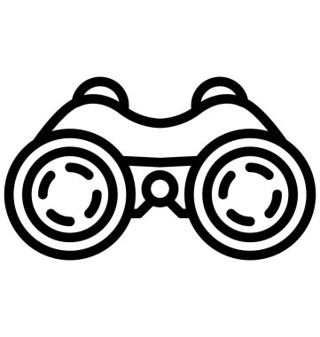 Hat izole vektör simgesi olduğunu kolayca değiştirilebilir veya düzenleme dürbün, zoom