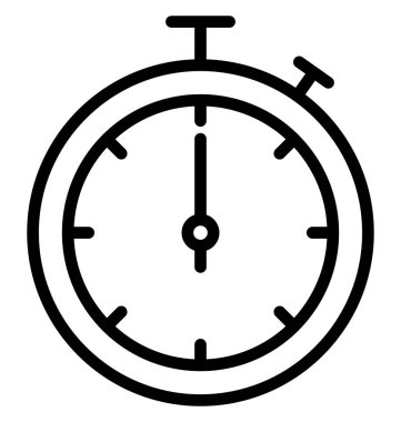 Kronometre hat izole vektör simgesi olduğunu kolayca değiştirilebilir veya düzenleme