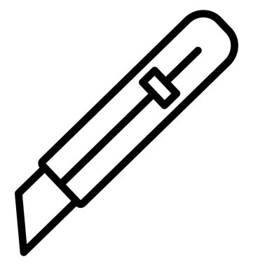 Yardımcı programı'nı kesici hat izole vektör simgesi olduğunu kolayca değiştirilebilir veya düzenleme 