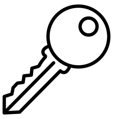 Anahtar satırı izole vektör simgesi olduğunu kolayca değiştirilebilir veya düzenleme