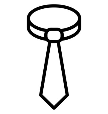 Kravat hat izole vektör simgesi olduğunu kolayca değiştirilebilir veya düzenleme