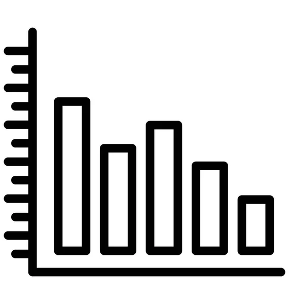 Business Diagram Rad Isolerade Vektor Ikonen Att Kan Enkelt Ändras — Stock vektor