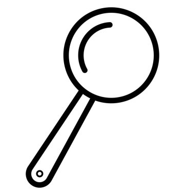 Kolayca değiştirilebilir veya düzenleme tava izole vektör simgesi